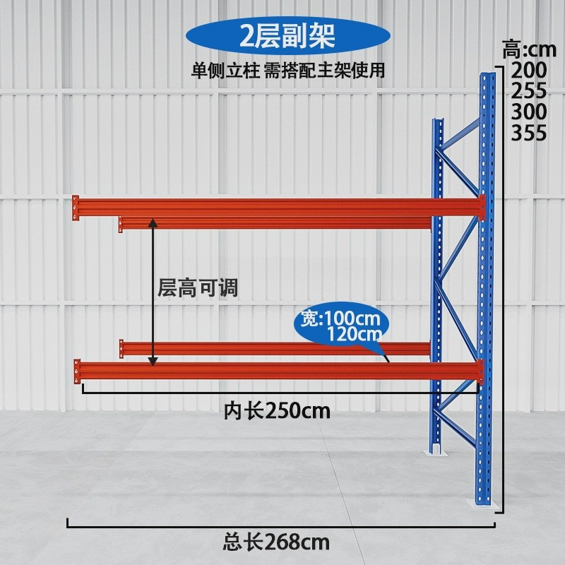 2층 서브프레임(스팬빔 없음) * 내부길이 2500 폭 1000 높이 2025 단층 1톤