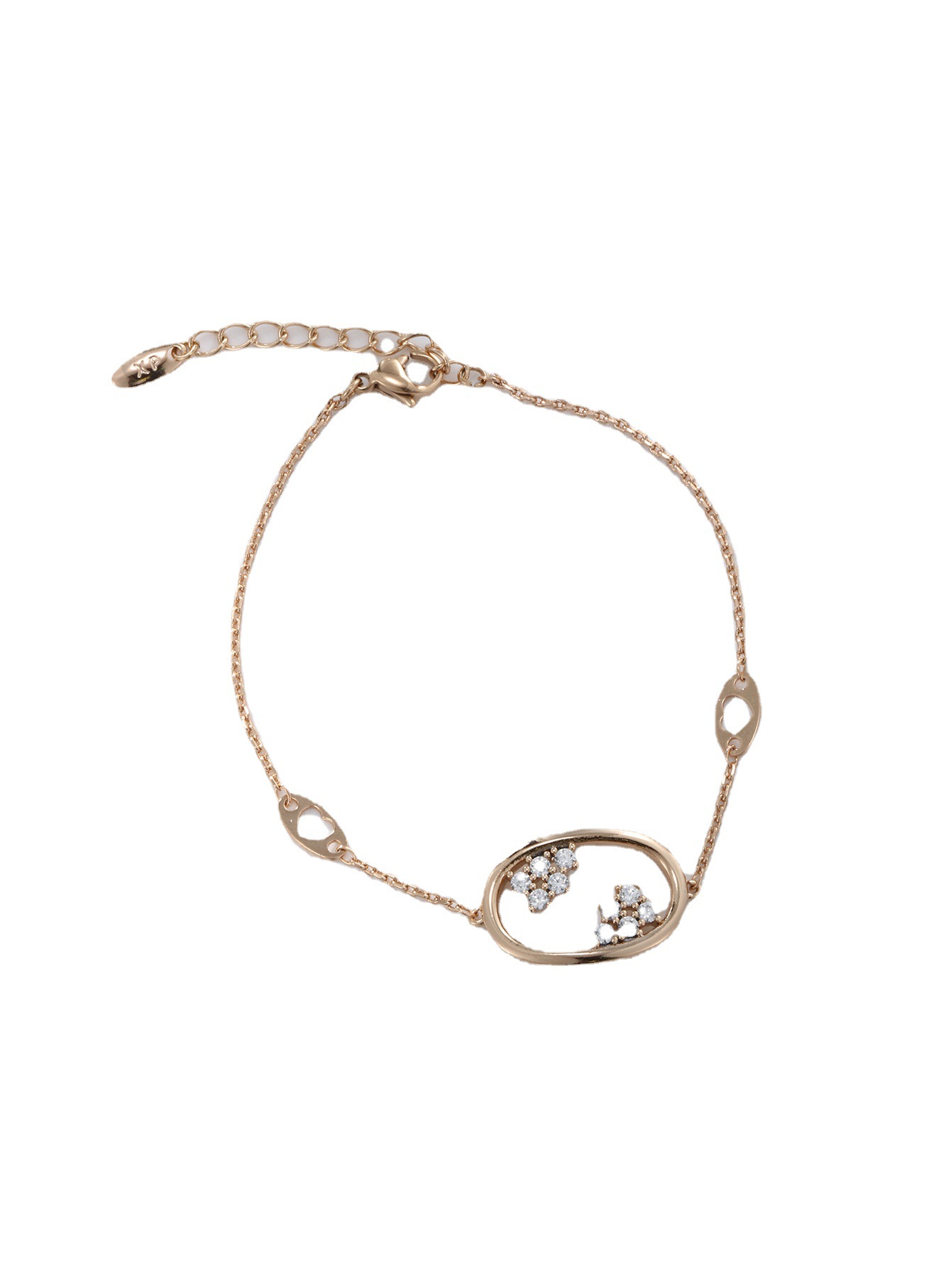 Xusing joyería simple geométrica oval pulsera de moda al por mayor joyería europea y americana personalidad nicho temperamento pulsera para mujeres