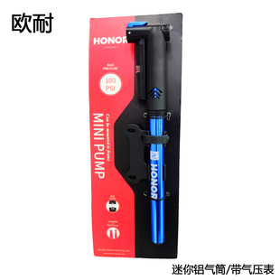 Ounai/Hon-Mp2819/Bicycle Mini Floor-Standing Inflatable Pump/Mountain Bike with Tire Pressure Gauge Pump