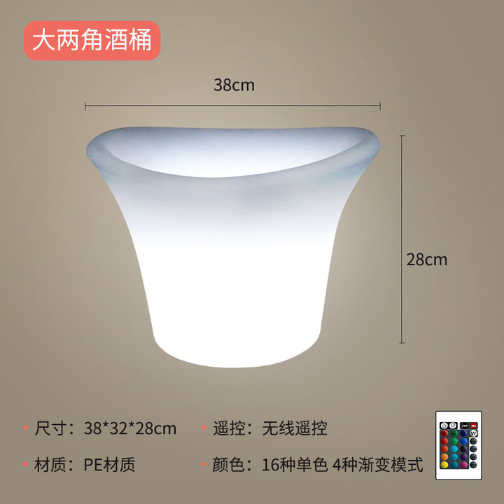 큰 2 코너 얼음 양동이: 38*32*28cm