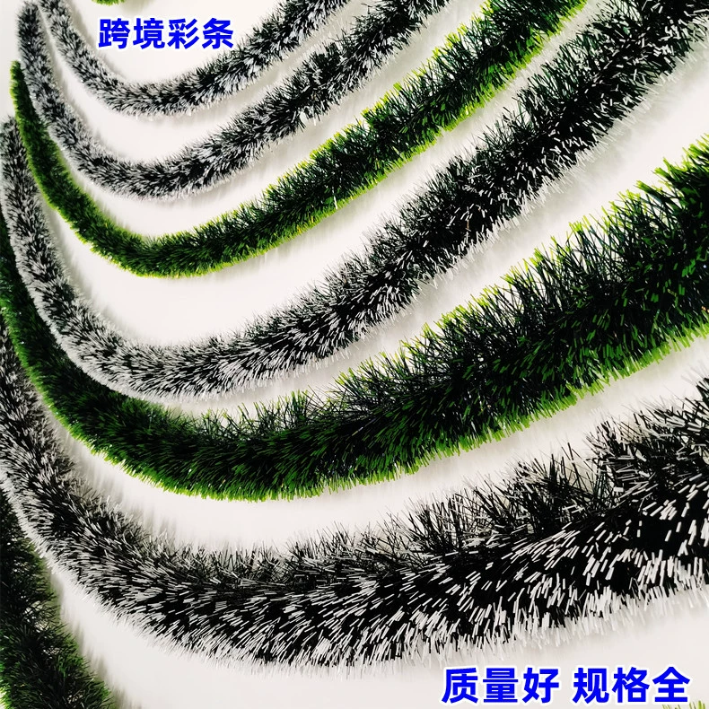 [圣诞节毛条2/10米挂饰christmas聖誕裝飾品藤条花环圣诞场景布置]