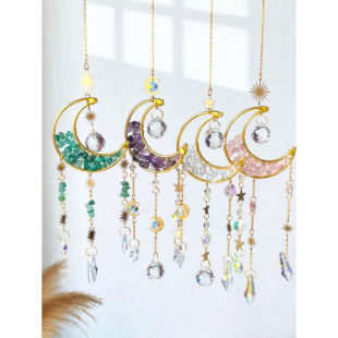 Y 54576 Crushed stone suncatcher pendant ��ʯ̫ꖲ��֒��
