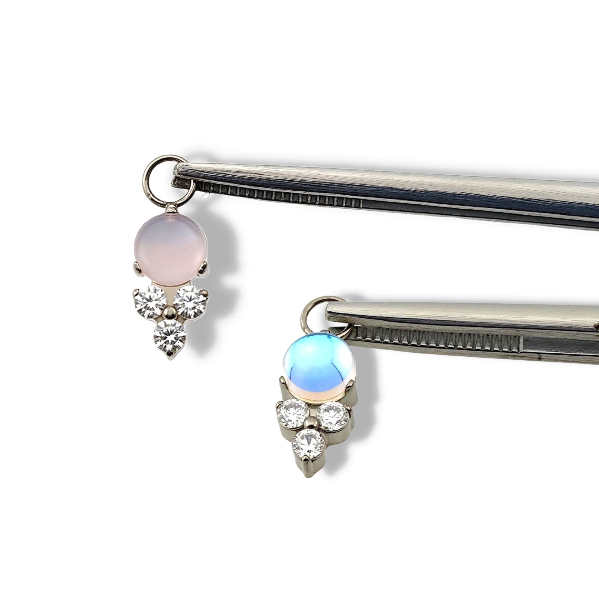 Pointed titanium steel lip stud product view