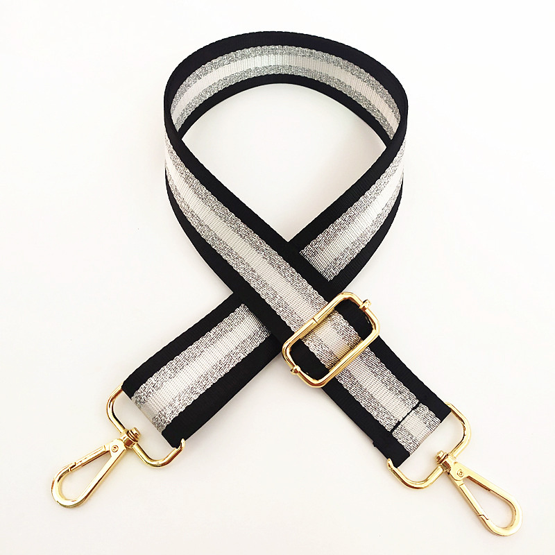 Stripe Pattern Unisex Gender New Bags Accessory Strap Adjustable Shoulder Messenger Bag Strap Replacement Long Strap Lengthened Burden Reduction Wide Shoulder Strap