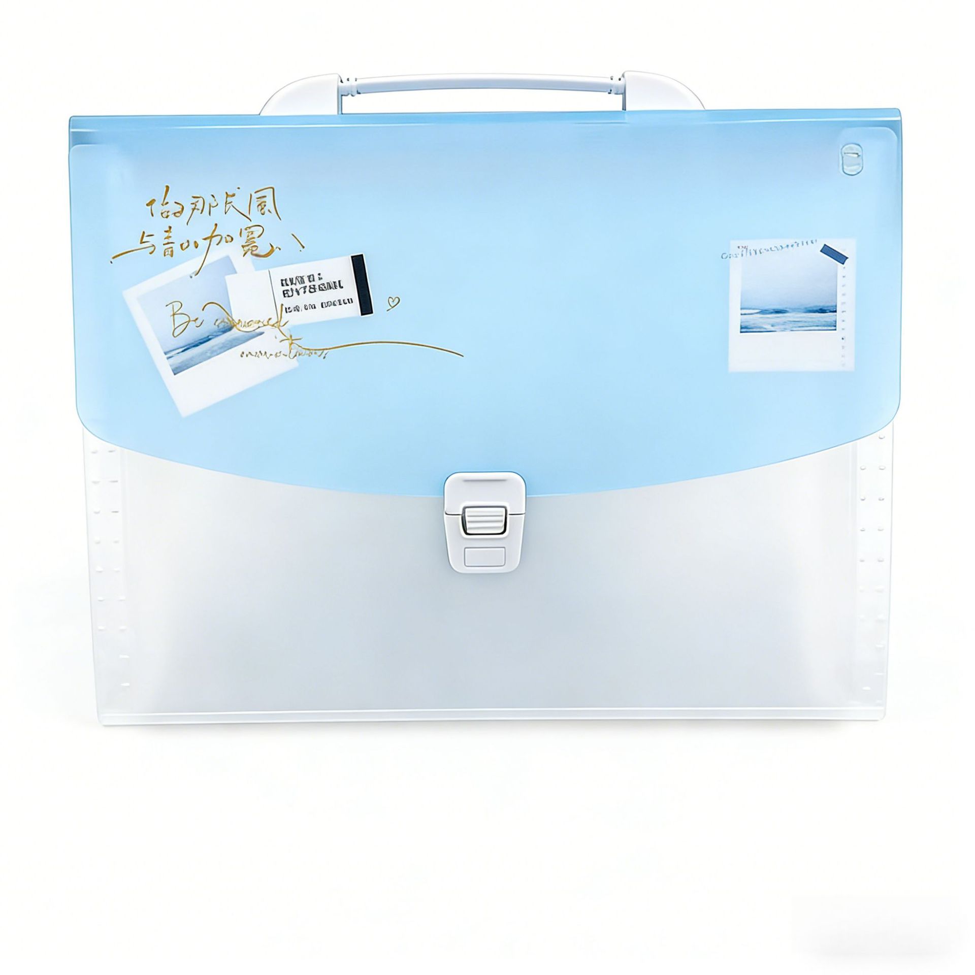 Bolsa de órgano de estudiante de gran capacidad 13 bolsas de papel de prueba impermeable de mano mate de clasificación de datos de trabajo