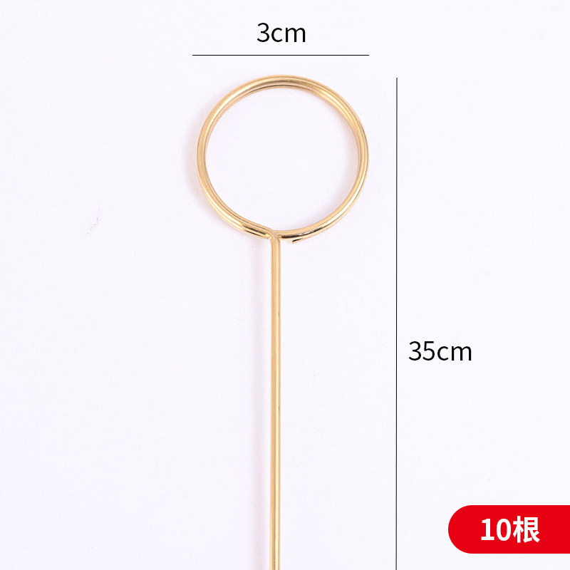 Pinza de tarjeta de felicitación de metal estilo ins, inserto de tarjeta, inserto de ramo, decoración de material de embalaje de flores, inserto de flores de metal de bricolaje