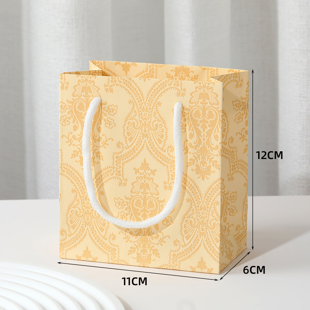 노란색 일반 매칭 핸드백 [12*11*6cm], 에나멜 보석 상자