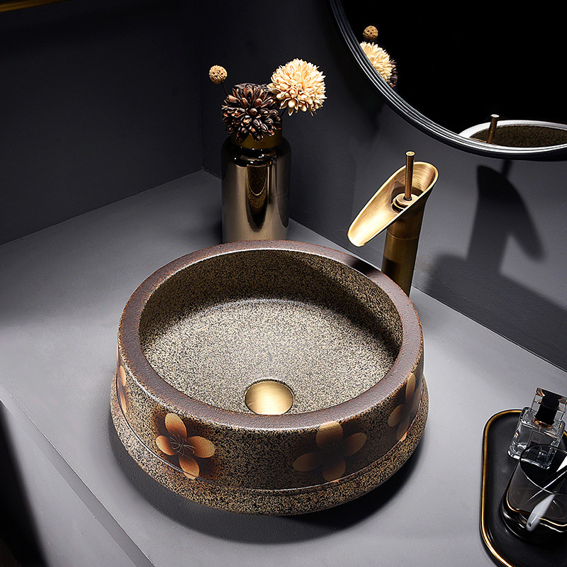 Source factory counter basin wash basin ceramic wash basin household bathroom wash basin single basin wash basin