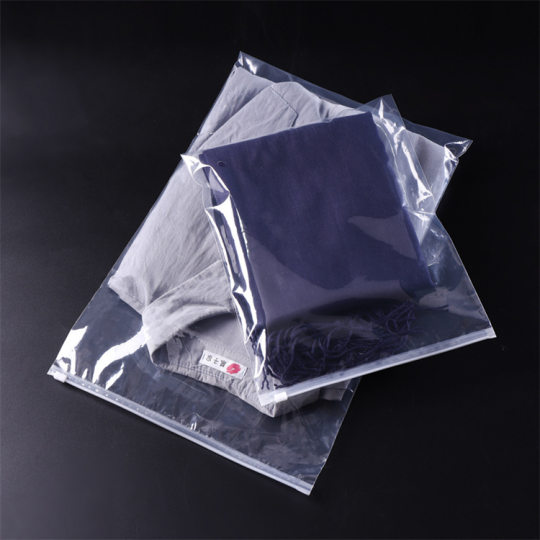 Spot Eva Frosted Zipper Bag CPE Transparent Clothing Self-sealing Zipper Packaging Bag Amazon Clothes Storage Bag