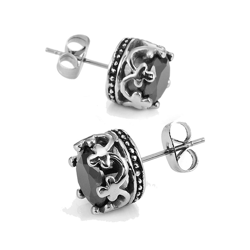 retro women's earrings stainless steel