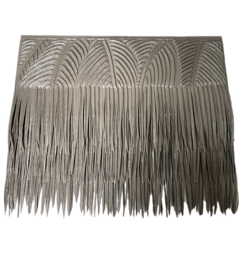 Suministro directo de fábrica de Xiamen al por mayor hoja de palma hoja de plátano punto escénico Nueva simulación de paja teja de paja de plástico hierba ignífuga