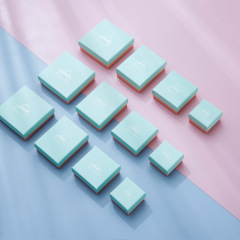 Manufacturer sells Tiffany jewelry box, ring, earrings, bracelet, necklace packaging box, fresh hot silver jewelry packaging box