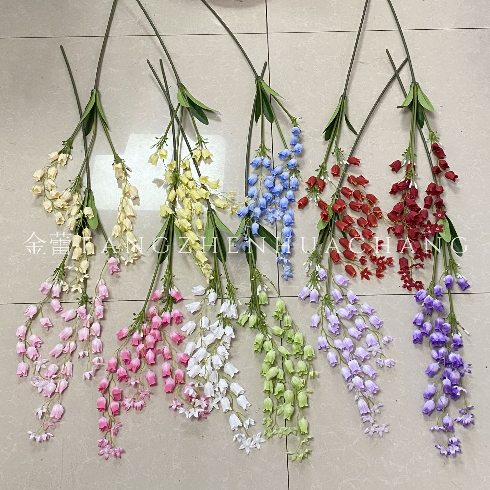铃铛花垂吊铃兰仿真风铃花高级感花材插花假花绢花婚礼批发