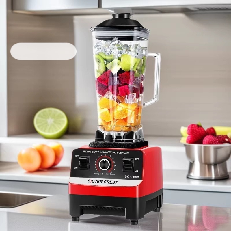 2L Blender, Household Blender, Dual-Cup Food Processor, Multifunctional Baby Food and Meat Grinder, High-Speed Blender