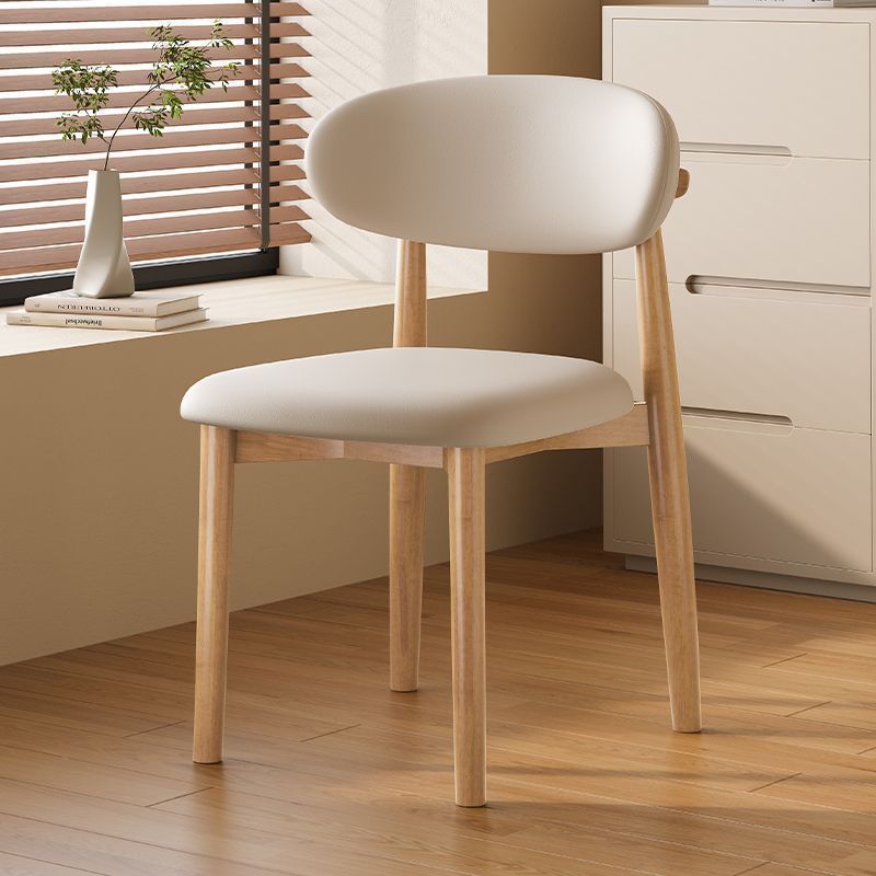 餐椅实木家用现代简约椅子轻奢北欧餐厅靠背椅办公靠背休闲羊角椅