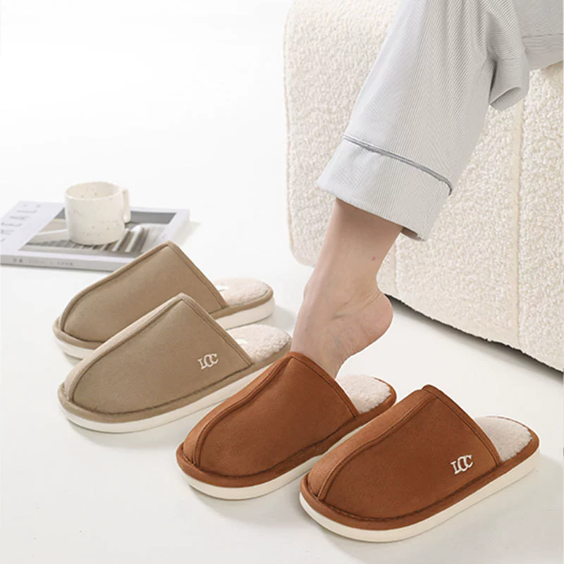 Южная волна ватные тапочки для мужчин и женщин осенью и зимой новый противоскользящий в помещении теплый простой бархат и дышащие хлопчатобумажные тапочки