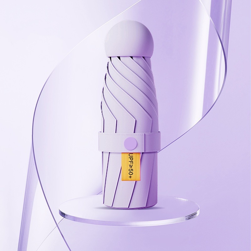 50% off 日傘 日焼け止め UV シェード 女性用 晴雨兼用 超小型 軽量 ポータブル カプセル広告印刷|undefined