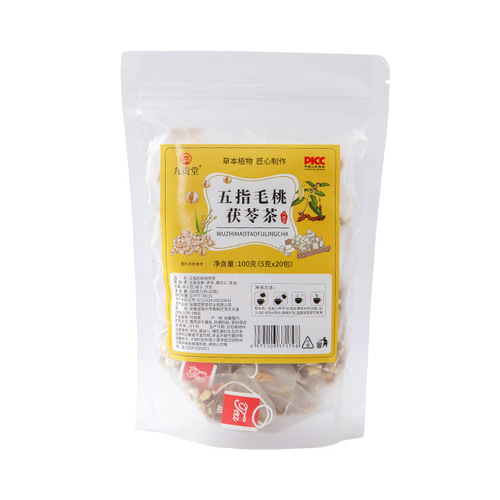 Five-finger Peach Poria Tea Adzuki Bean Barley Tea Tangerine Peel Tea Triangular Bag Healthy Tea Wet Tea Wholesale Dropshipping