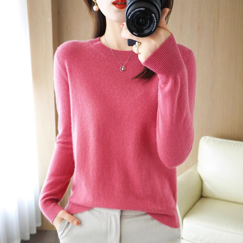 Inner Long Sleeve Clothing Women's plus size Women's New Knitwear 2025 Thin Sweater Base Shirt Autumn and Winter Top