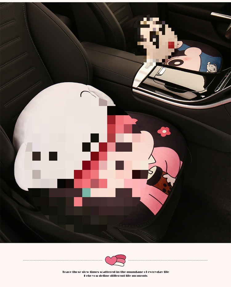 Car seat cushion winter short plush seat cushion half package warm seat cover girls autumn and winter car wool cushion heating only