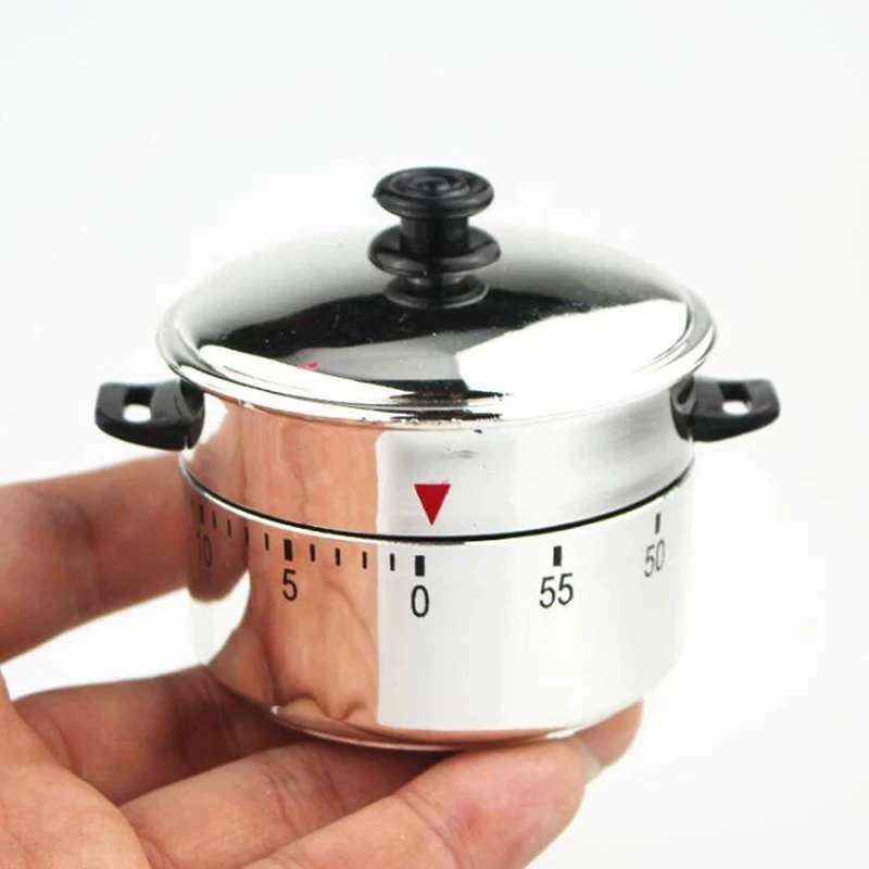 Механический кухонный таймер с заводным механизмом, напоминание о времени