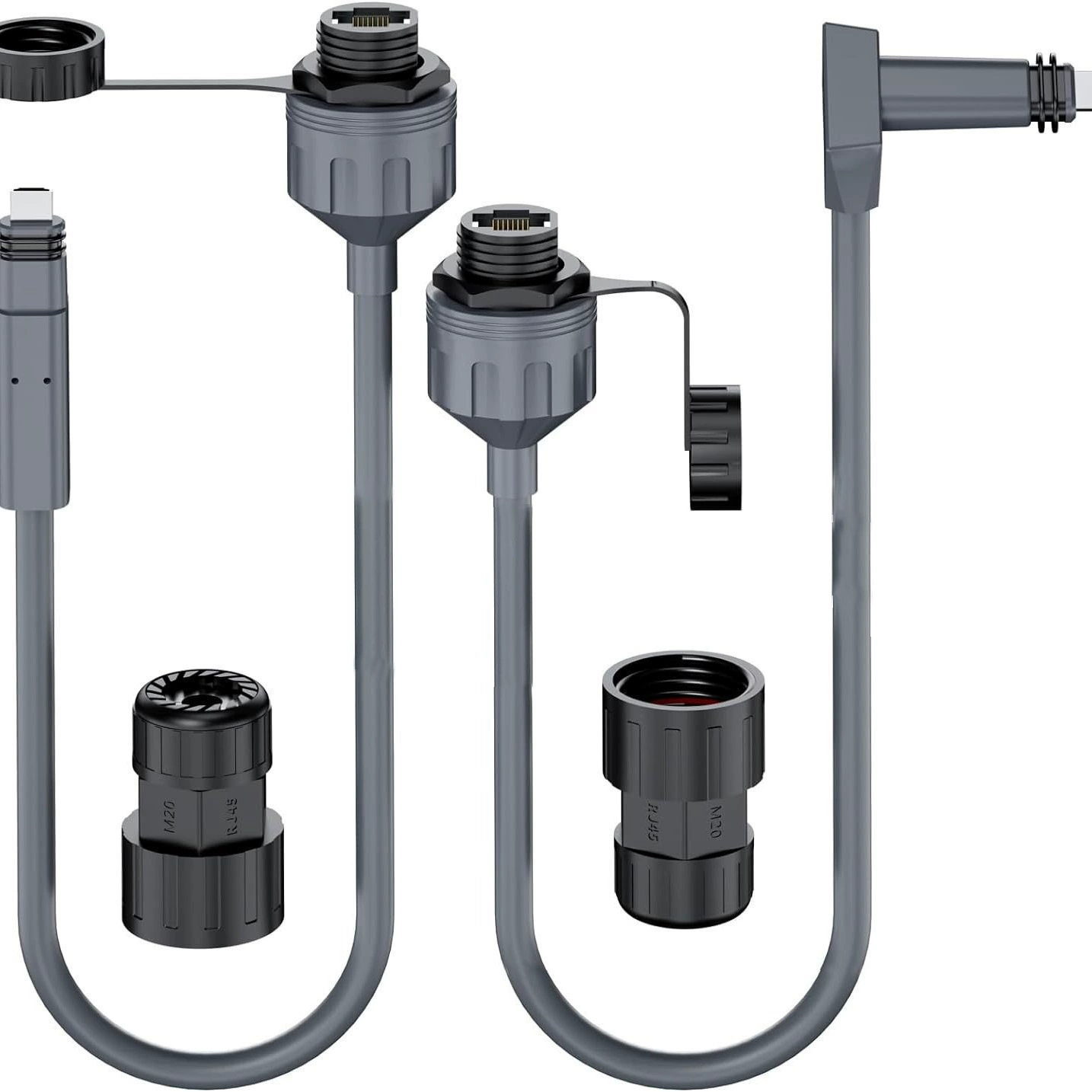 Сетевой кабель GEN2 с разъемом RJ45 (кристалл), переходник SPX на RJ45, удлинитель V2