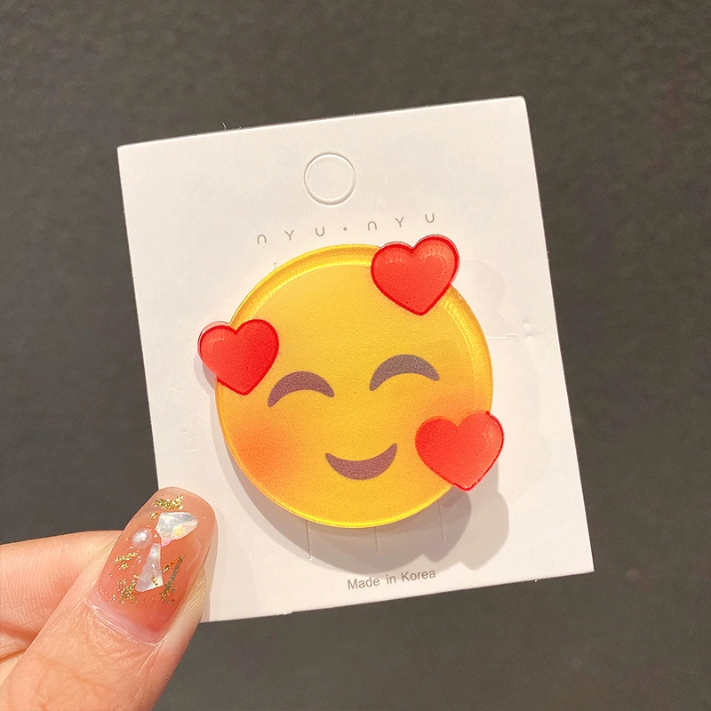 Набор заколок для волос (Drip Khan) наклейки Emoji Water-Drop & Sweat, 16 вариантов