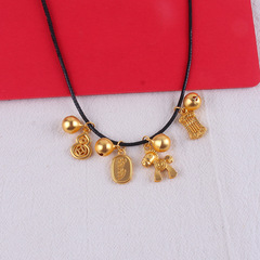 新品合金配件鈴鐺平安葫蘆兩件套手鍊吊牌編織各種飾品配飾掛件批