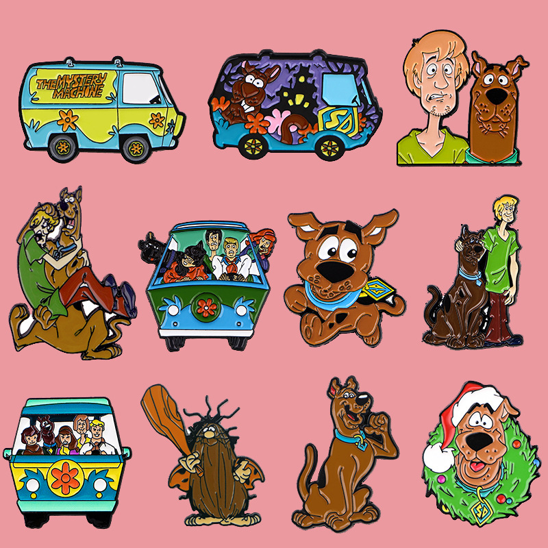 Cartoon Dog Animation Badge Clothing Backpack Jewelry Alloy Accessories Pin Oil Dropping Brooch Cross-border Foreign Trade