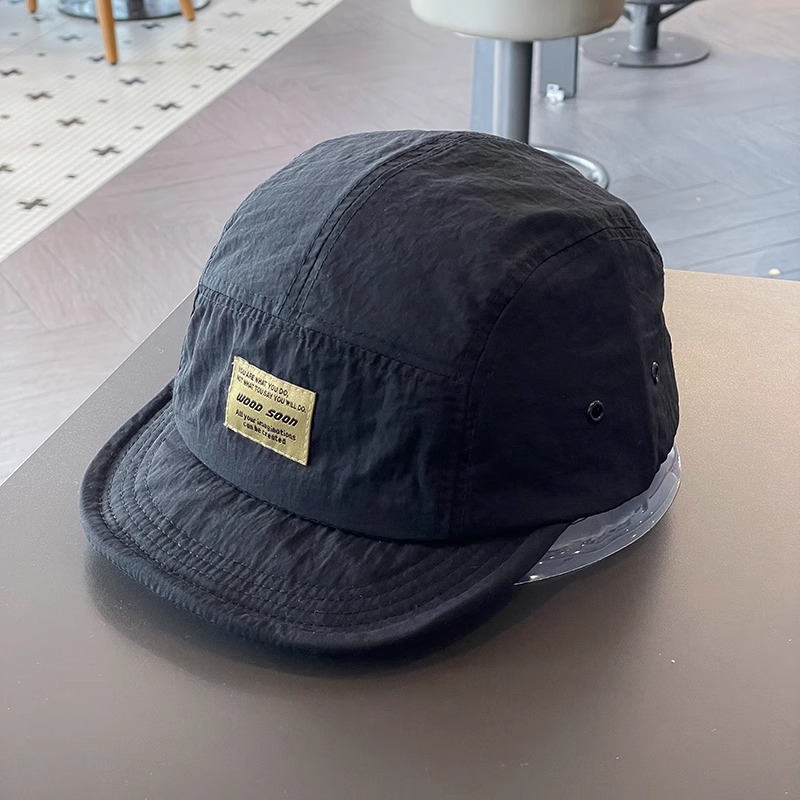 Estilo japonés de secado rápido transpirable gorra de béisbol de ala corta para hombres y mujeres ropa de trabajo versátil suave superior hip hop gorra de pico Sombrero de marea de ala suave para mujer