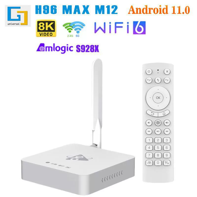 H96 MAX M12 S928X сет - топ-бокс Android 11 поддерживает 8K HD WIFI6G ТВ-бокс