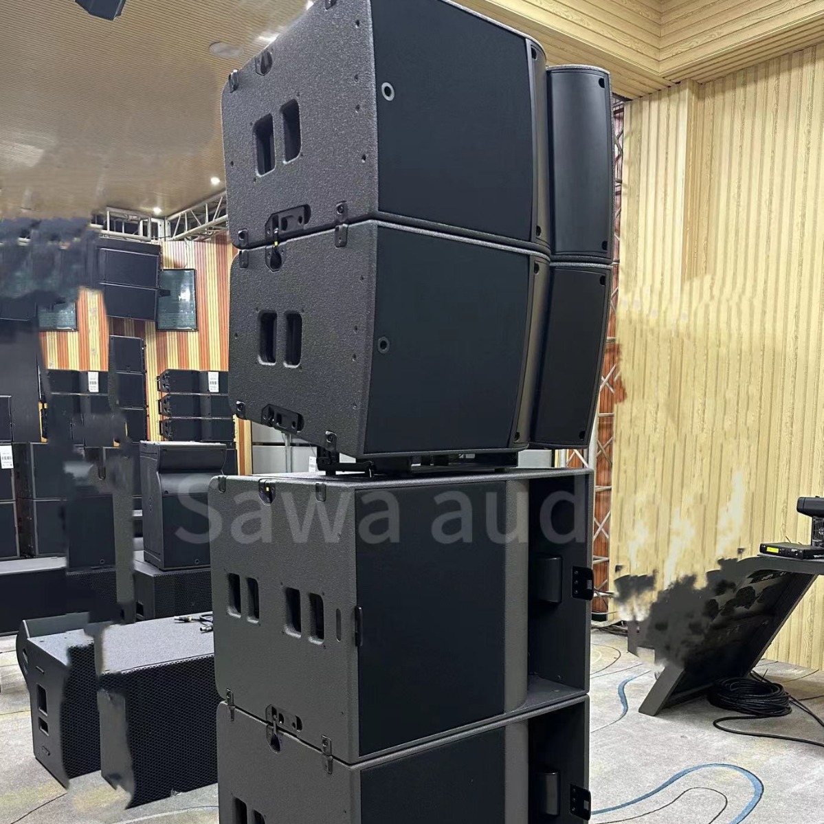 15 pulgadas sonido profesional de banda completa al aire libre concierto de alta potencia conferencia bar escenario sonido de matriz de línea