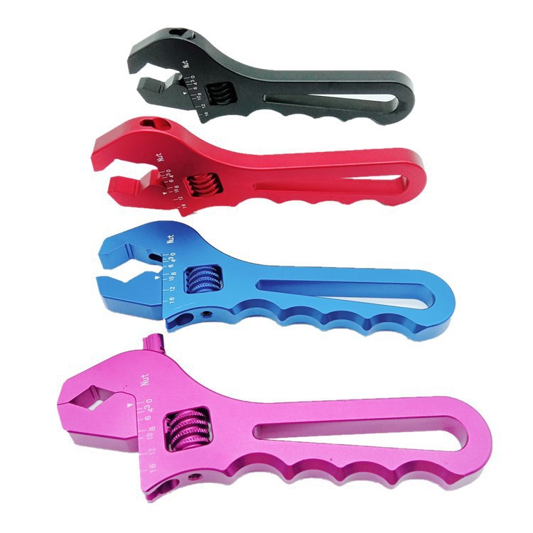 Llave de coche modificada Llave de tubo AN3-AN16 Llave ajustable en forma de V Accesorios de coche modificados