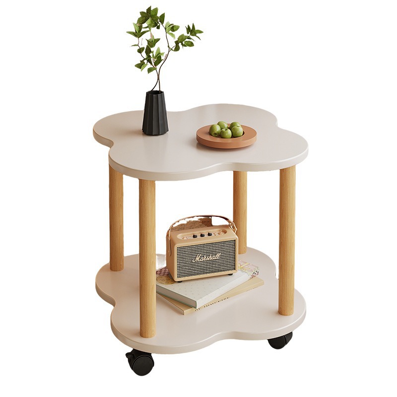Fabricantes de mesas retrógradas pueden mover mesas redondas pequeñas mesas de té sala de estar doméstica pequeña casa simple estante de mesa de cabecera