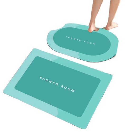 Cartoon bathroom floor mat, bathroom kitchen absorbent mat, doorway soft foot mat, quick-drying non-slip mat, entrance door mat
