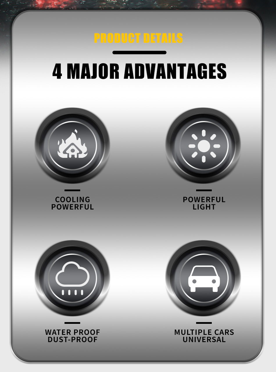WANGHOI car modified LED light cotton light COB angel eye aperture motorcycle fog light daytime running light headlight aperture