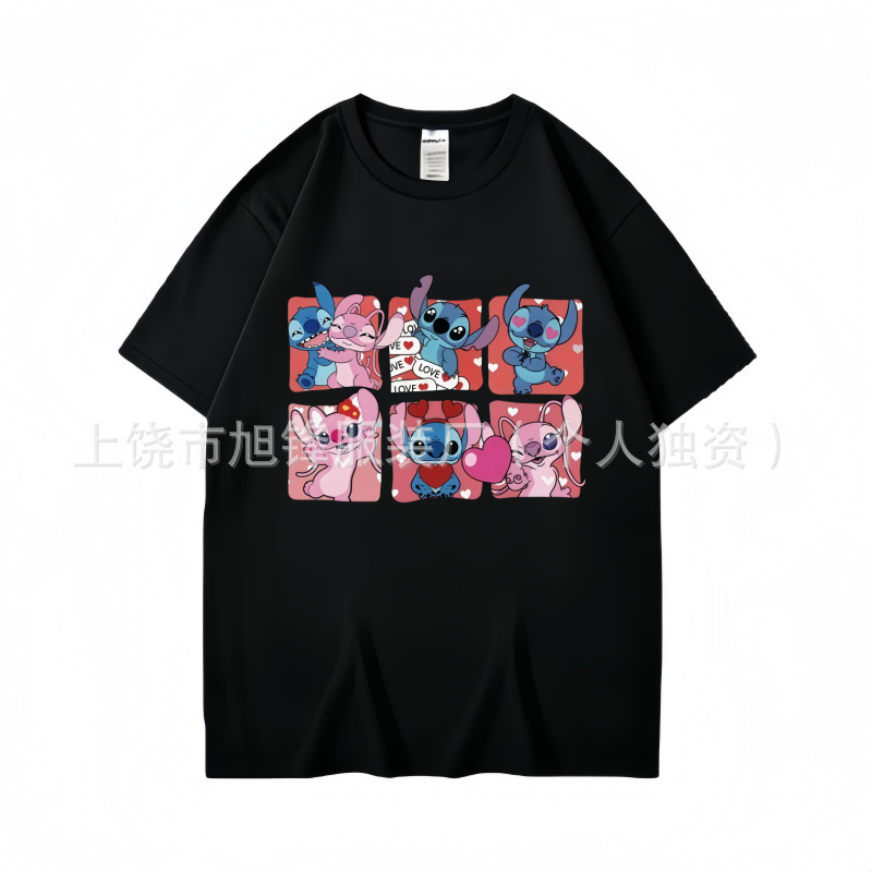 2026 New Cross-Border European and American Style Stitch Children's Cotton T-Shirt Summer Children's Top for Older Kids Cotton T-Shirt 2026 New Cross-Border European and American Style Stitch Children's Cotton T-Shirt Summer Children's Top for Older Kids Cotton T-Shirt