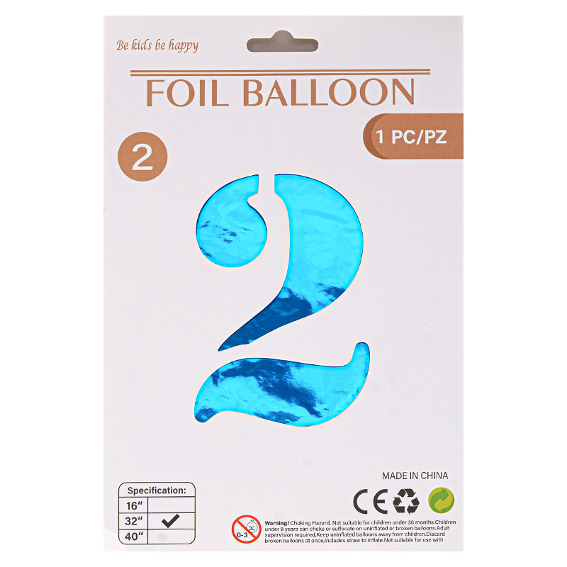 32 pulgadas Tarjeta de papel digital OPP globo de embalaje independiente fiesta de cumpleaños ambiente decorativo globo