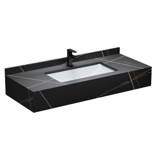 5ZV7 wholesale slate integrated basin bathroom cabinet combination washbasin wall-mounted washbasin marble washbasin