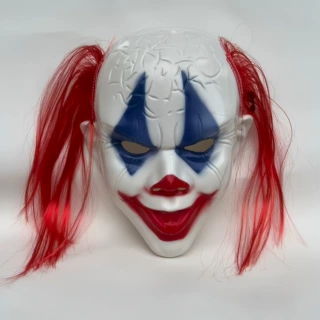 万圣节恐怖双马尾小丑面具全脸密室逃脱鬼屋扮鬼道具cosplay吓人