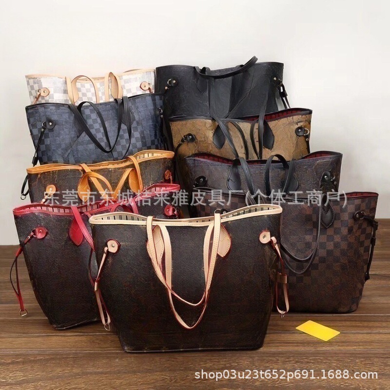 Foreign Trade Large Neverfull Monogram Shopping Bag, Large Capacity Mommy Tote Shoulder Bag Foreign Trade Large Neverfull Monogram Shopping Bag, Large Capacity Mommy Tote Shoulder Bag