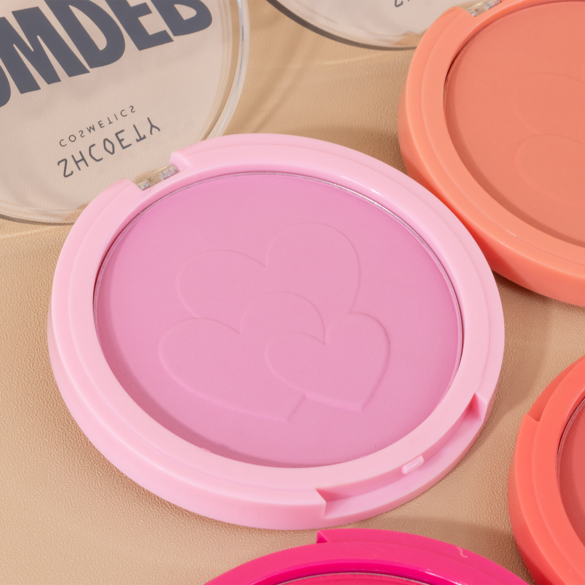 SHCOETY Cross-border Blush Powder Compact is natural and does not smudge, long-lasting complexion, matte and brightens blush palette, 6-color makeup undefined