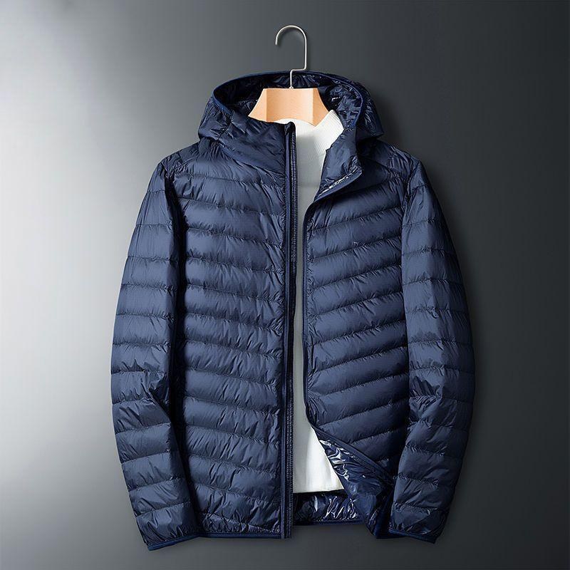Chaqueta de algodón de terciopelo ligero para hombres de calidad Chaqueta deportiva cálida de moda de otoño e invierno de gran tamaño con cuello alto corto para hombres
