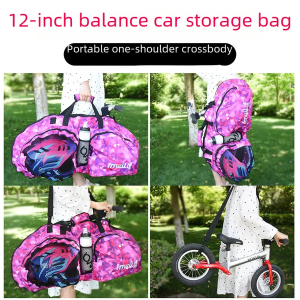 Children's Balance Car Loading Bag Scooter Storage Bag 12inch Can Hold Full-Face Helmet Bicycle Handbag Satchel Wholesale