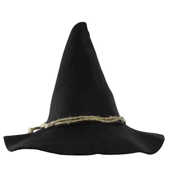 Halloween felt witch hat Halloween wizard magic hat straw felt male wizard hat pointed hat wholesale