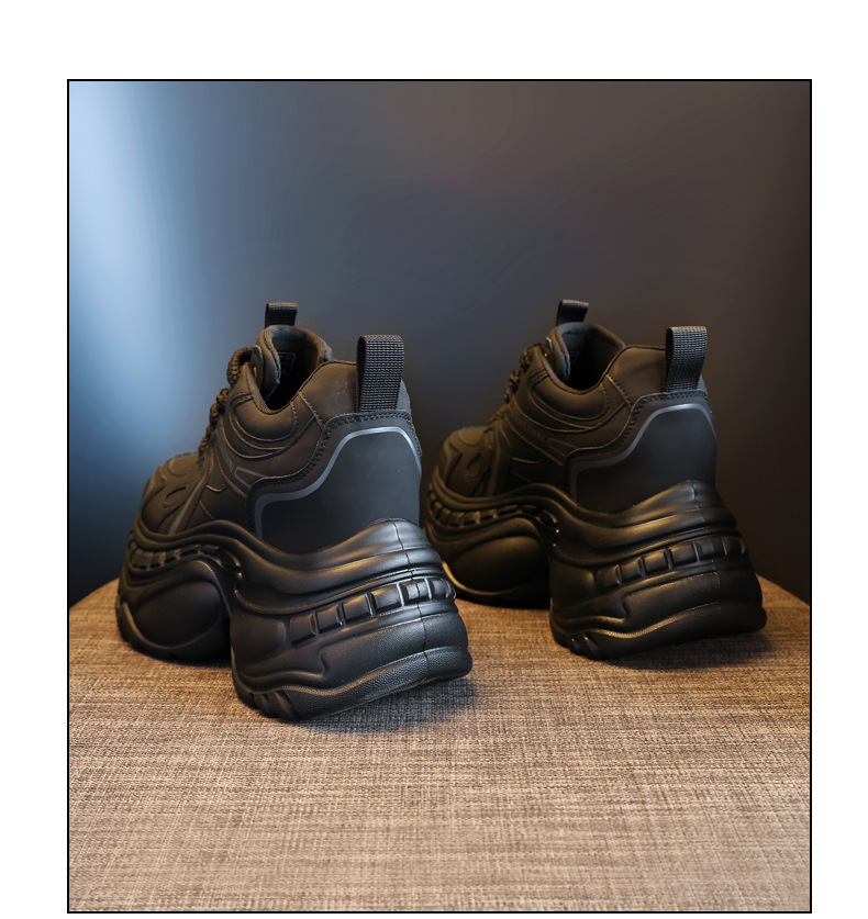 Giày sneaker nữ chunky đế dày HS6798-52 kiểu hot trend — Đen và trắng chi tiết 19