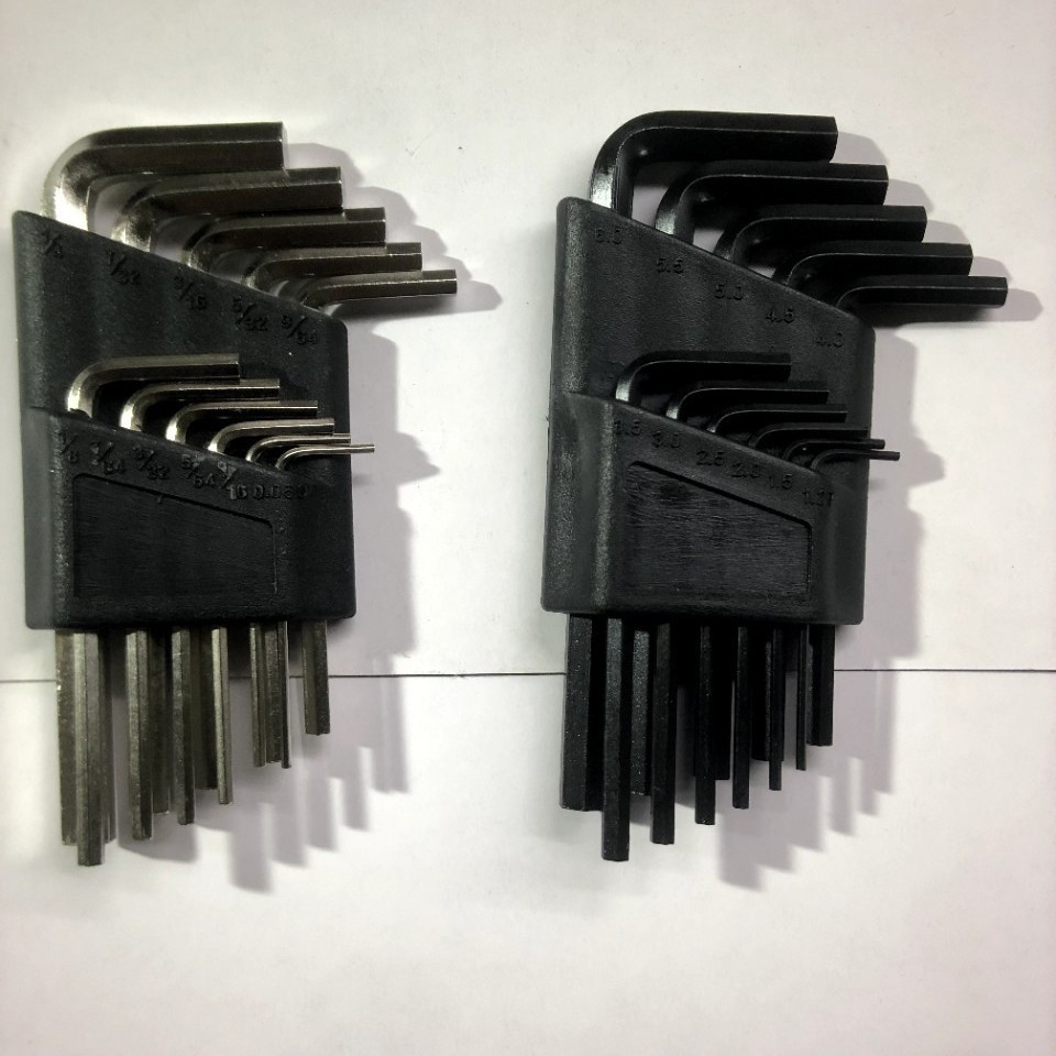 工厂现货直销11PC公制11PC英制六角扳手 工具箱组套内六角