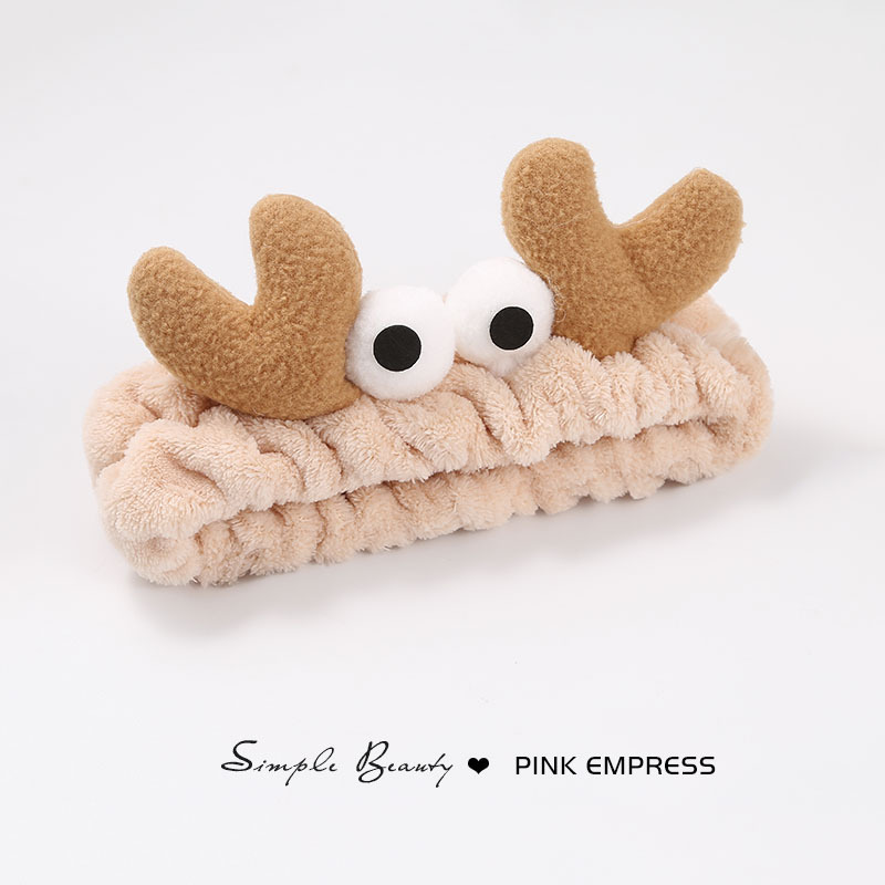 Diadema de felpa de dibujos animados 2025, antideslizante, para maquillaje o spa, estilo lindo