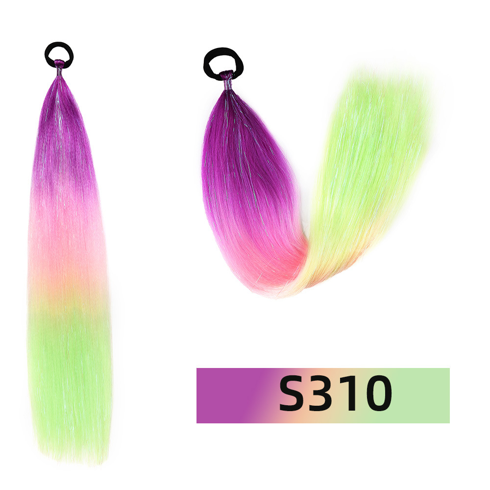 Venta al por mayor de hilo de oro y plata para comercio exterior, para pelucas y coletas de rastas EZ, de un solo hilo, con degradado de colores, para cabello trenzado DIY, hilo láser y trenzas grandes.