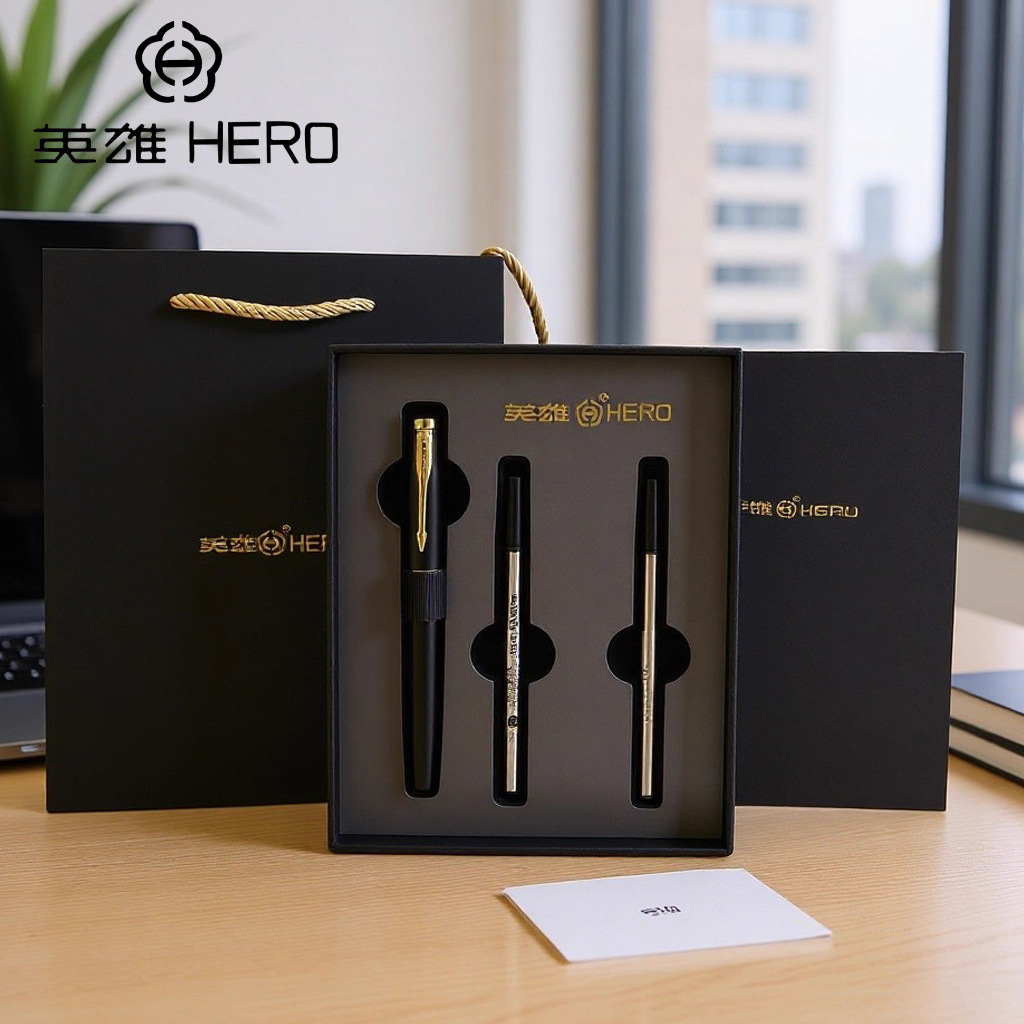 Hero Orb Pen 1502 Metal Rod Heavy Touch Signature Pen High-End Business Office Corporate Conference Gift Pen